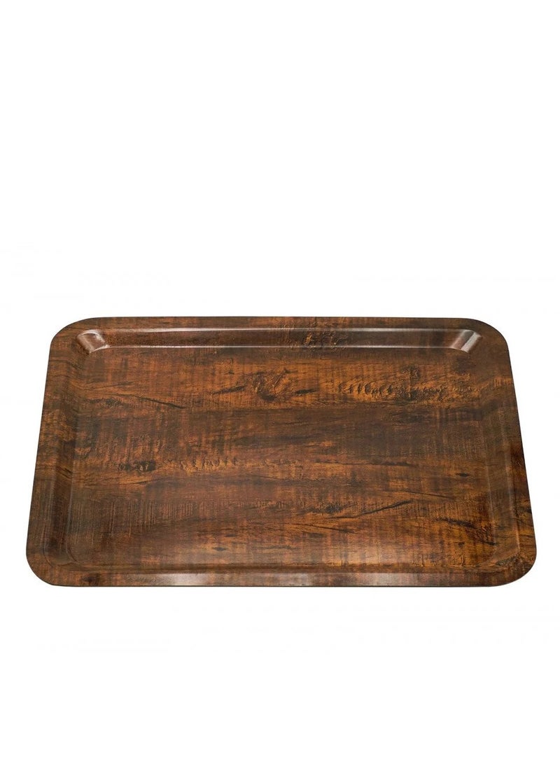 BASURRAH Rectangular Serving Tray with Elegant Wooden Design – Perfect for Serving Tea, Coffee, and Desserts at Home and Special Occasions - Image 2