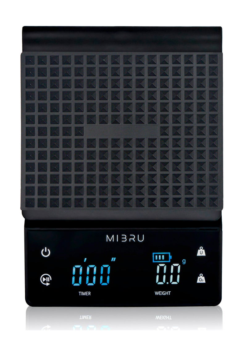 MIBRU V60 Pour Over Premium Drip Coffee Maker Kit – 14-Piece Complete Specialty Coffee Brewing Set Includes Built-in Glass Coffee Pot, Precision Thermometer, Electric Coffee Bean Grinder, Gooseneck Slim Neck Kettle for Perfect Pour Control, Coffee Sharing Pot, V60 Zigzag Dripper, Paper Coffee Filters, Bean Weighing Tray, Fine Mist Spray Bottle for Bloom Control, Measuring Spoon for Accurate Dosing, Reusable Travel Coffee Bag, Stylish Coffee Mug, and Cleaning Accessories – Ideal for Manual Hand Drip Brewing at Home, in the Office, or by Professional Baristas – Perfect Gift for Coffee Enthusiasts and Third Wave Coffee Lovers Seeking Full Flavor Extraction and Craft Experience - Image 5