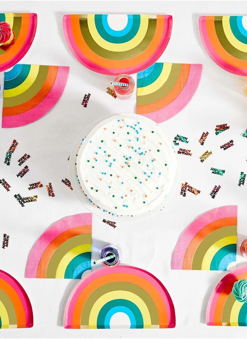 توكينج تيبلز Brights Shaped Plate, With Foil 12pack