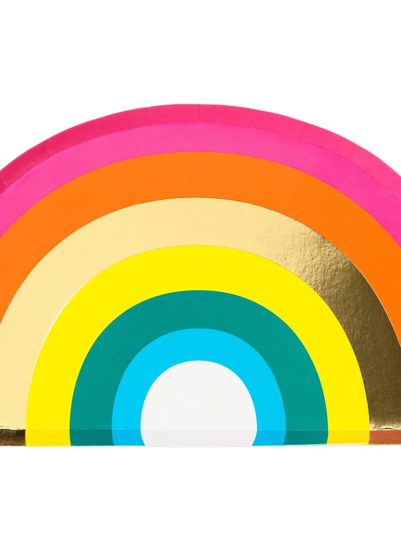 توكينج تيبلز Brights Shaped Plate, With Foil 12pack