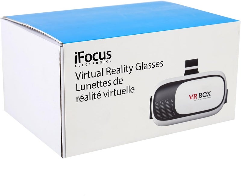 iFocus Electronics Virtual Reality Glasses, 4.5 inches, White - Image 3