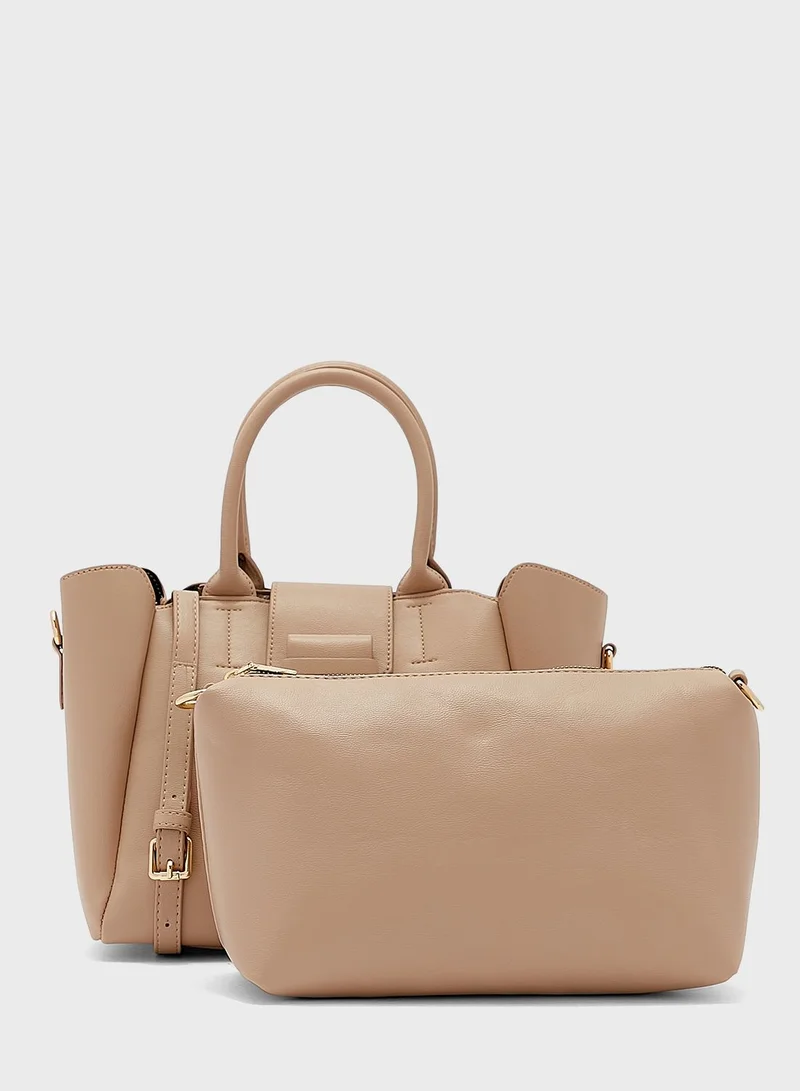 Khizana Cutout Edge Tote Bag