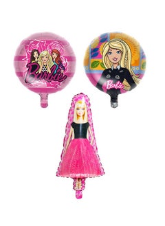 Party 8-piece cartoon Barbie series balloon decoration set suitable for children's birthday parties and theme party supplies  - Image 2