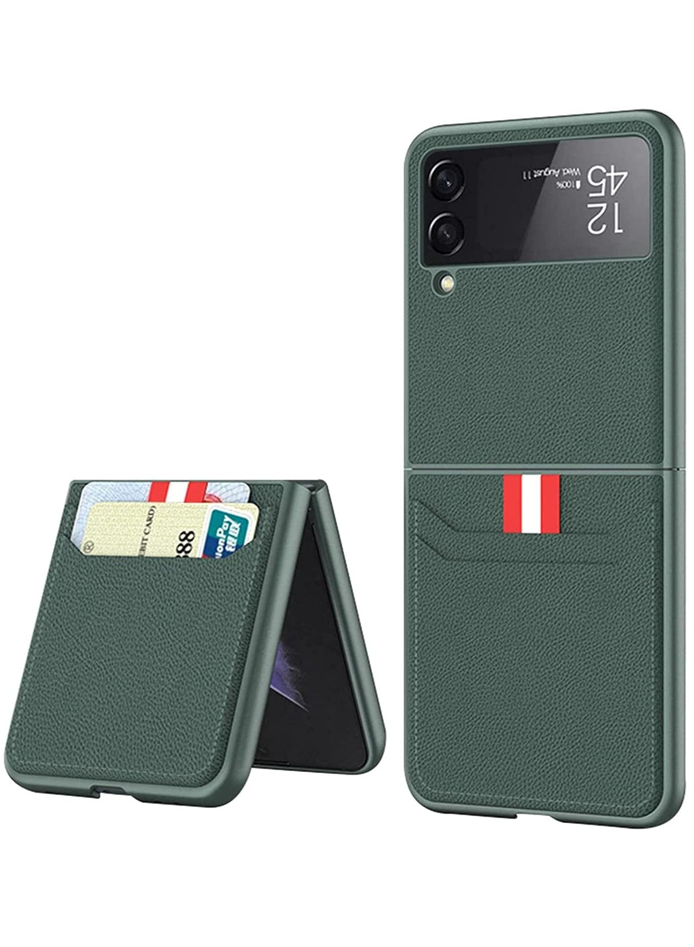 Phone Case For Samsung Galaxy Z Flip3 5G, Anti-Slip, Scratch Resistant, Ultra All-Inclusive Shockproof Leather Case Fold Cover for Samsung Galaxy Z Flip3 5G 2021