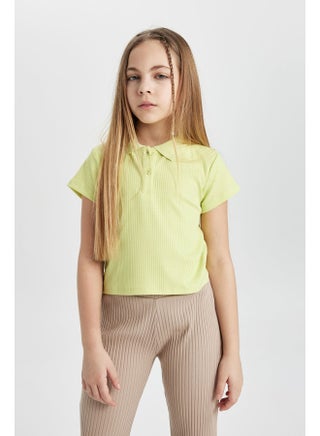 Girl Slim Fit Polo Neck Knitted Short Sleeve Polo T-Shirt - pzsku/Z252A4FE3318084148A7DZ/45/_/1735653374/36042cb9-087f-4901-b878-8319a0e34754