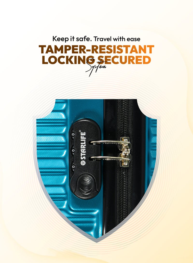 STARLIFE Suitcase Set of 4 PCS ABS Hardside Travel Luggage Bag - Image 4