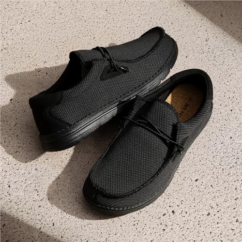 Bruno Marc Men's Casual Slip-on Loafers Stretch Shoes,Size 11,Black,BLS211 - Image 4