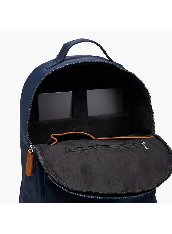 Lee Cooper Women Colourblock Backpack with Zip Closure and Adjustable Strap - 40x15x33 cm