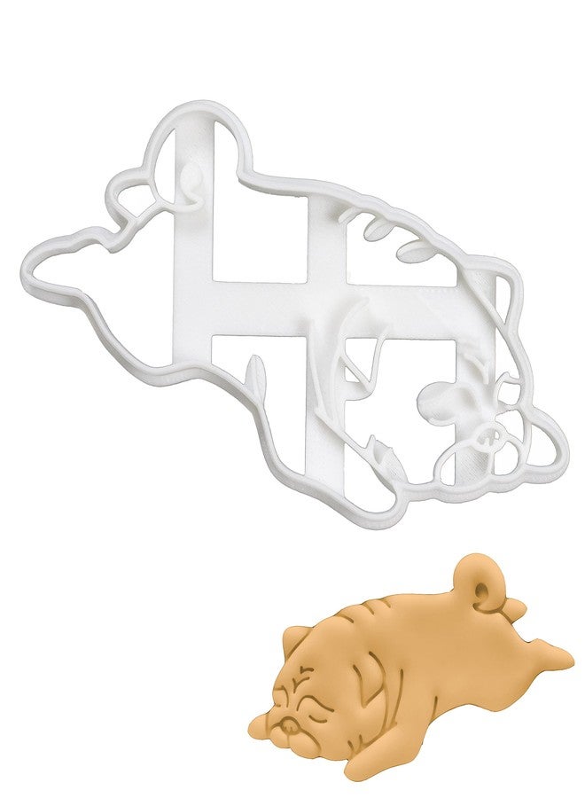 Bakerlogy Sleepy Pug cookie cutter, 1 piece - Bakerlogy - Image 1