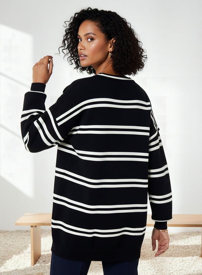 SP Characters Mickey Mouse Applique Round Neck Jumper - Image 3