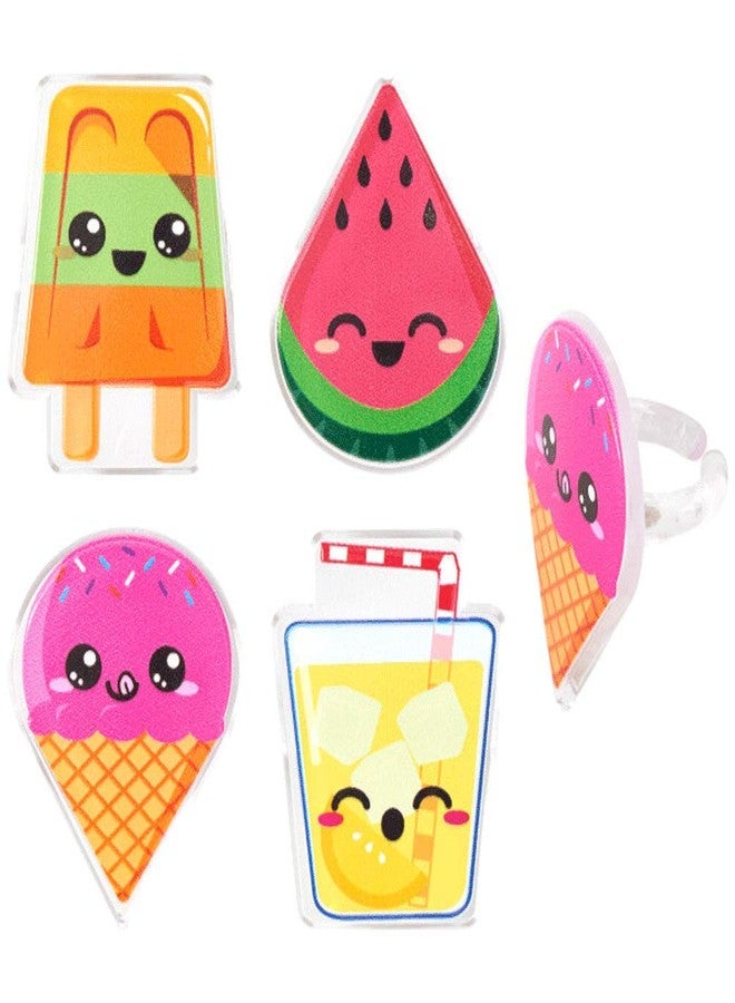 DecoPac Cool Summer Treats Cupcake Rings - 24 pc - Image 1