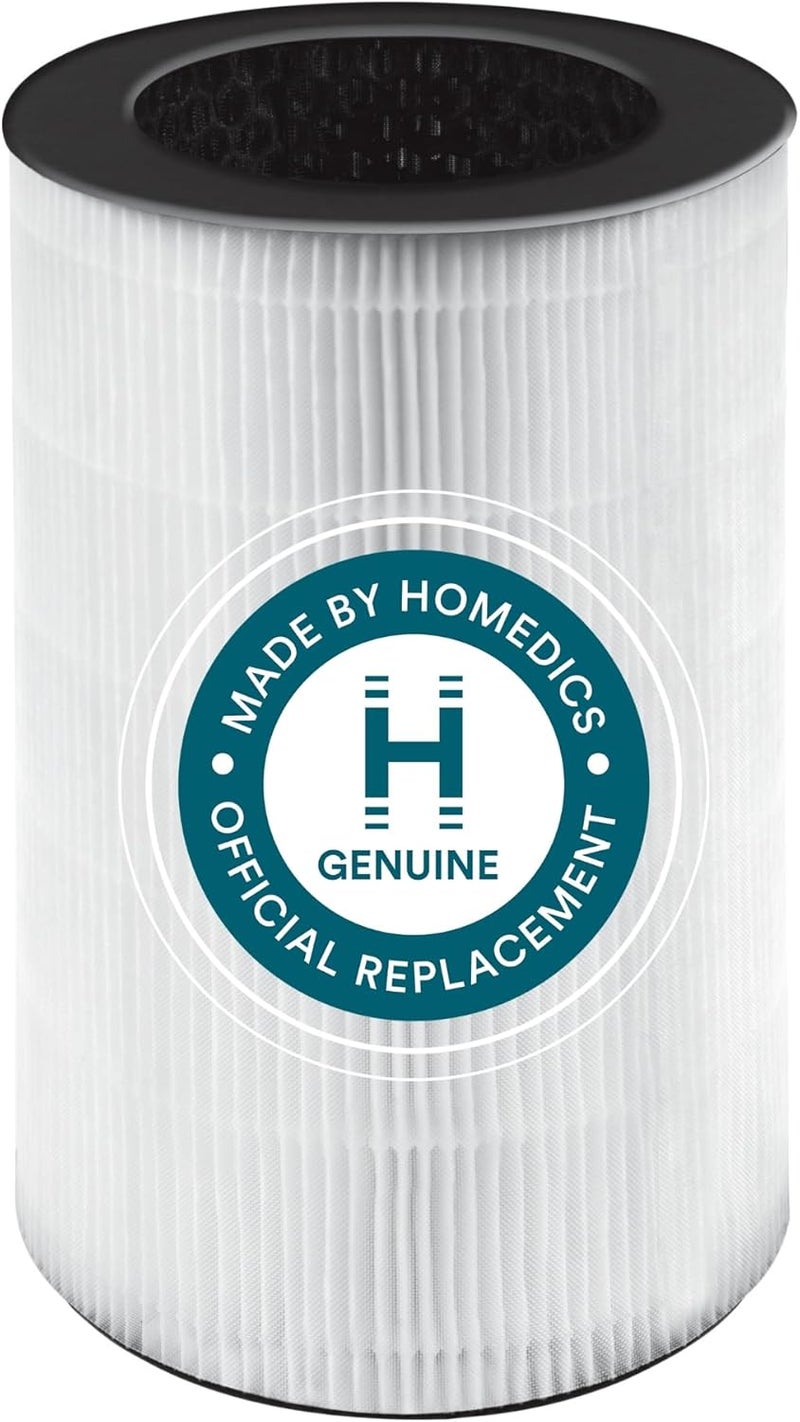 هوميديكس بديل فلتر جهاز تنقية الهواء من نوع HEPA ثلاثي الوظائف من TotalClean، متوافق مع أجهزة تنقية الهواء AP-T30 وAP-T30WT، يلتقط الجسيمات المجهرية المحمولة في الهواء - Image 1