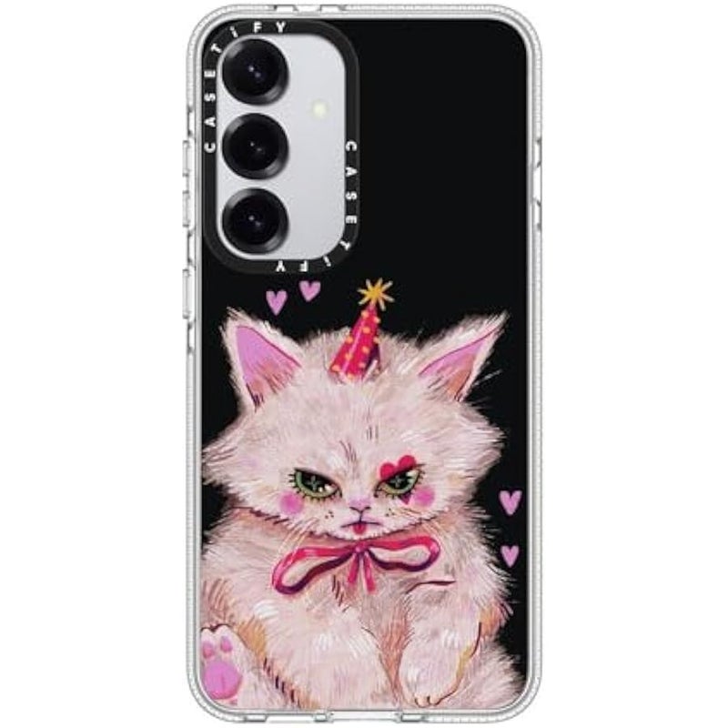 CASETIFY Magnetic Clear Galaxy S25+ Case 【Compatible with Magsafe】 - Clown Kitty - Image 1