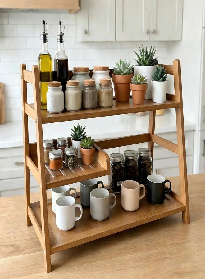 Lnncdsc Matcha Station Organizer - Large Capacity 3-Tier Shelf, Easy to Install for Matcha and Coffee Bar Accessories (wood) - Image 4