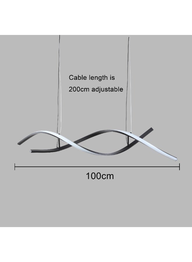 Hummer Modern black chandelier with 3 light modes, 42 watts - Image 3