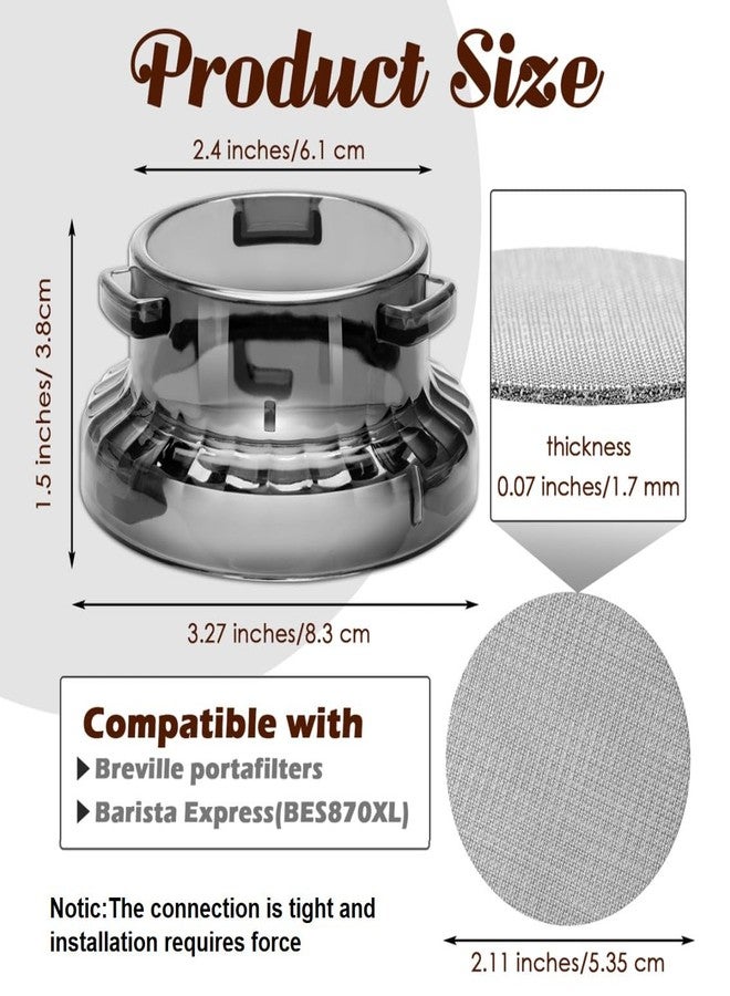 Pletpet 54 mm Dosing Funnel for Breville Barista Portafilters, Pletpet Dosing Funnel with 53.5mm Puck Screen Kit for Breville Espresso Accessories to Reduces The Mess - Image 3