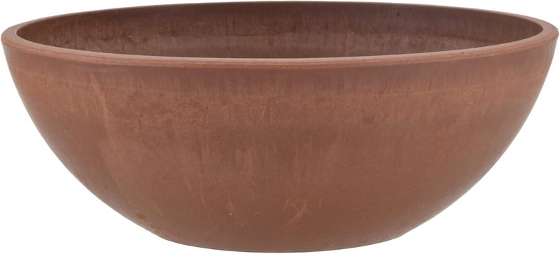 PSW مجموعة Pot M30TC وعاء حديقة ضحل منخفض للنباتات العصارية والبونساي والحدائق الخيالية والأعشاب، مقاس 12 بوصة، لون تيرا كوتا - Image 1