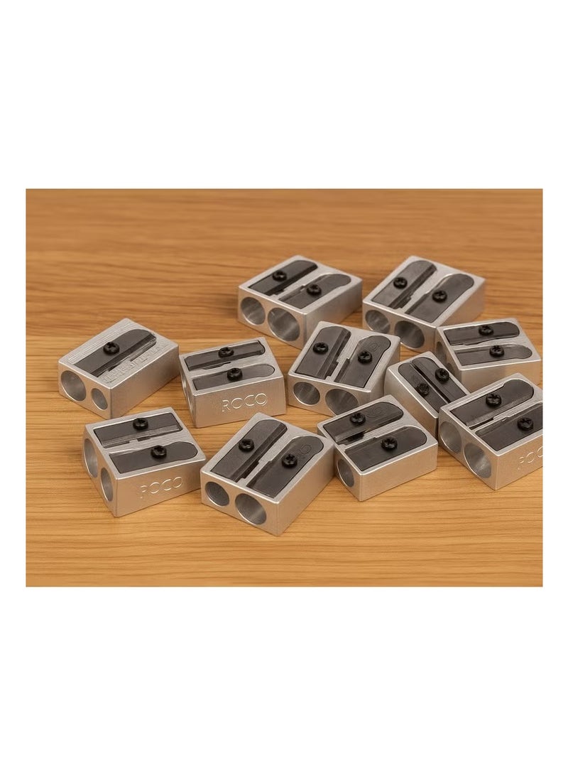 Bukela Pencil Sharpener Set – 10 Pieces Pack – Compact & Durable Manual Sharpeners - Image 2