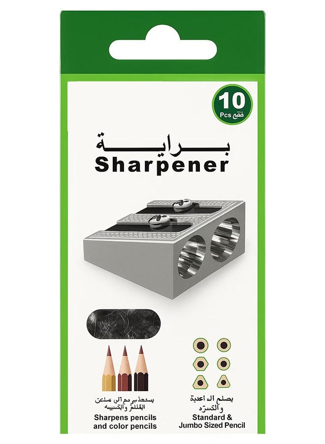 Bukela Pencil Sharpener Set – 10 Pieces Pack – Compact & Durable Manual Sharpeners - Image 1