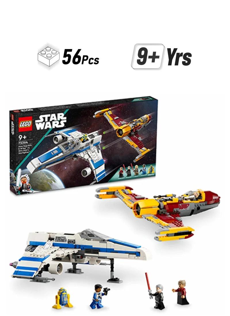 LEGO Star Wars: Ahsoka New Republic E-Wing Vs. Shin Hati’S Starfighter 75364 Building Toy Set; Fun Gift Idea For Kids Aged 9 And Over; Buildable Playset Featuring 2 Starfighters And 5 Characters (1,056 Pieces)