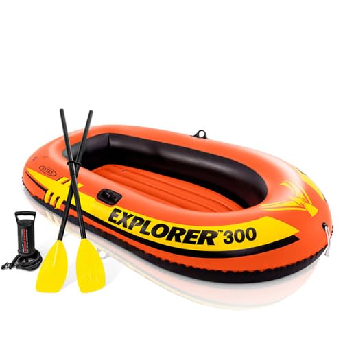 Intex Inflatable Explorer 300 Boat, Multi Color - Image 1