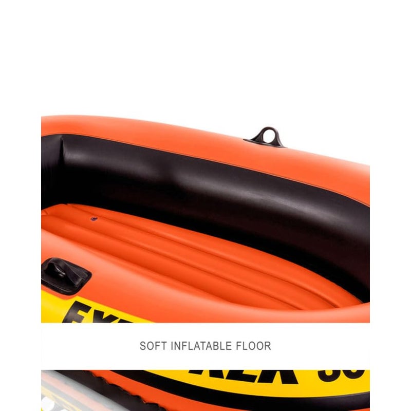 Intex Inflatable Explorer 300 Boat, Multi Color - Image 3