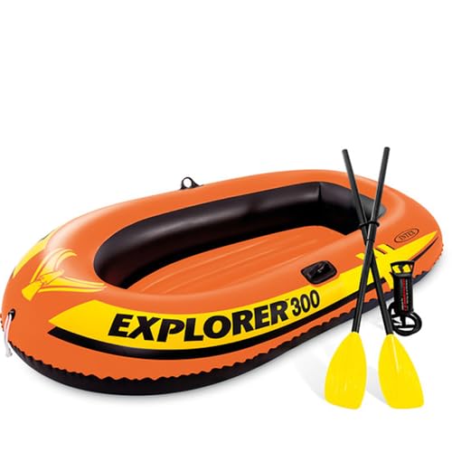 Intex Inflatable Explorer 300 Boat, Multi Color - Image 2