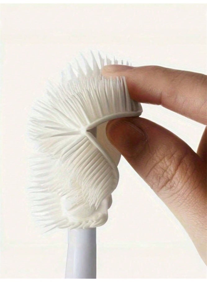 ميدي 1pc Long Handle Silicone Cup Brush, Flexible 360° No Dead Angle Cleaning Brush, Food-Grade Silicone Bottle & Tumbler Cleaner, Multi-Functional Stain Remover for Cup Bottom & Wall, Durable Kitchen Tool for Easy Cleaning - Image 5