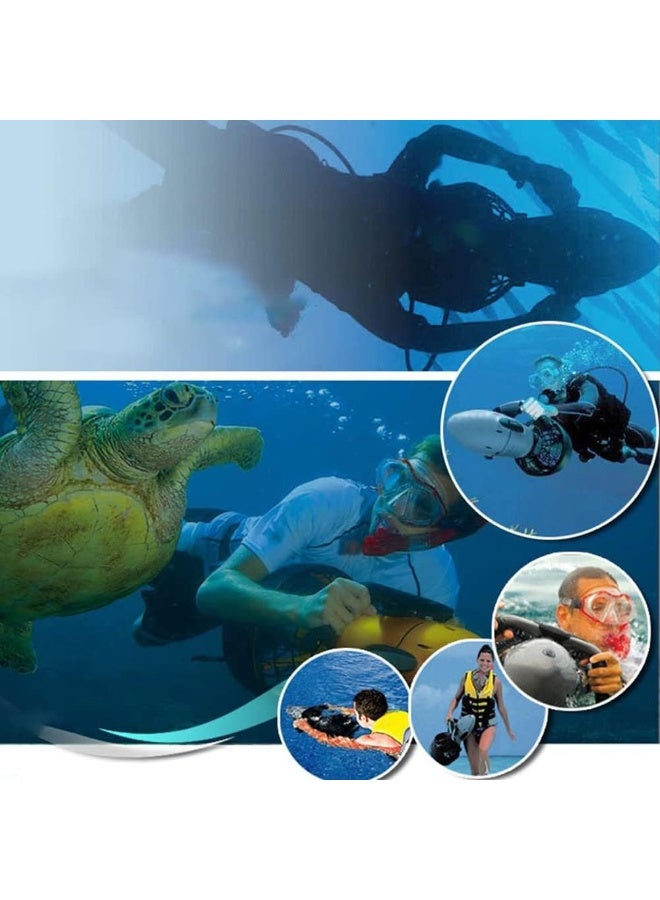 Generic 300W Electric Underwater Scooter, 3.7mph Waterproof Double Speed Intelligent Underwater Scooter, Adventure Pool Equipment with Action Camera Holder for Sports N  - Image 4