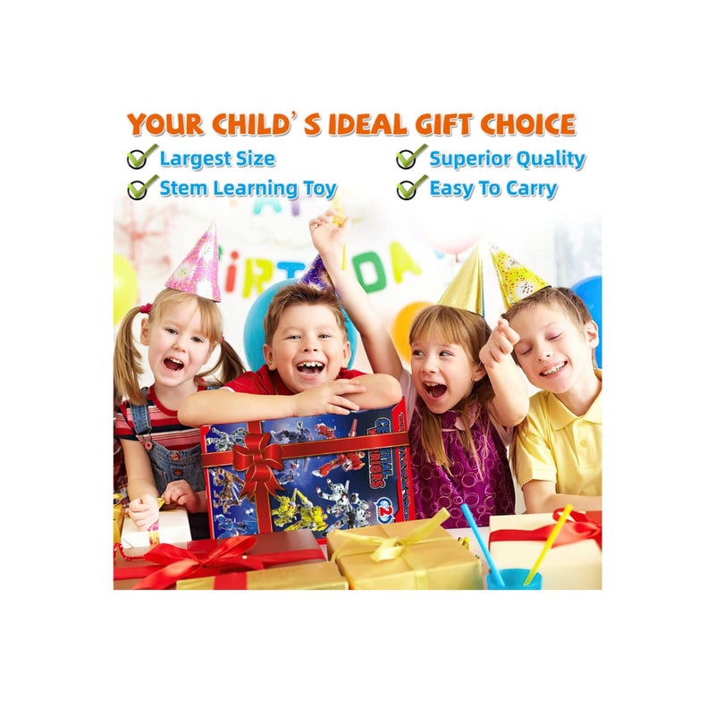 SOLARAE Animal Transforming Robot Toys, Robot Action Figures, Tiger Action Figure for Kids Deformation Assembly Robot for Boys & Girls Ages 6 7 8 9 10, Birthday Gifts, Graduation Gifts, School Gifts - Image 5