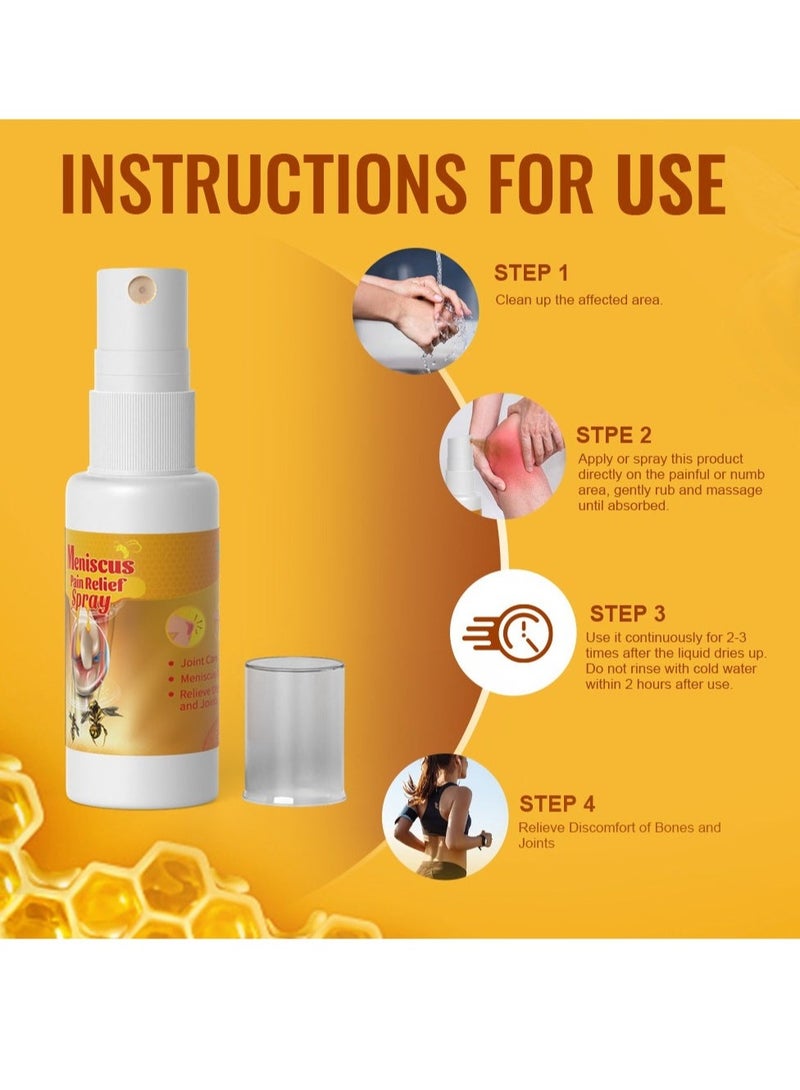 سوميفون بخاخ 30 مل من سم النحل لتخفيف آلام المفاصل، يهدئ ويغذي آلام العضلات والعظام، الظهر، الرقبة، الذراع، المرفق، الكاحل، وآلام الجسم المحلية. - Image 2