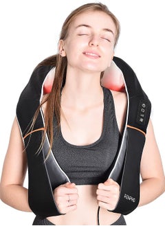 RENPHO Heated Shiatsu Neck And Shoulder Back Massager, Electric Vibration Deep Tissue 3D Kneading  - Image 1