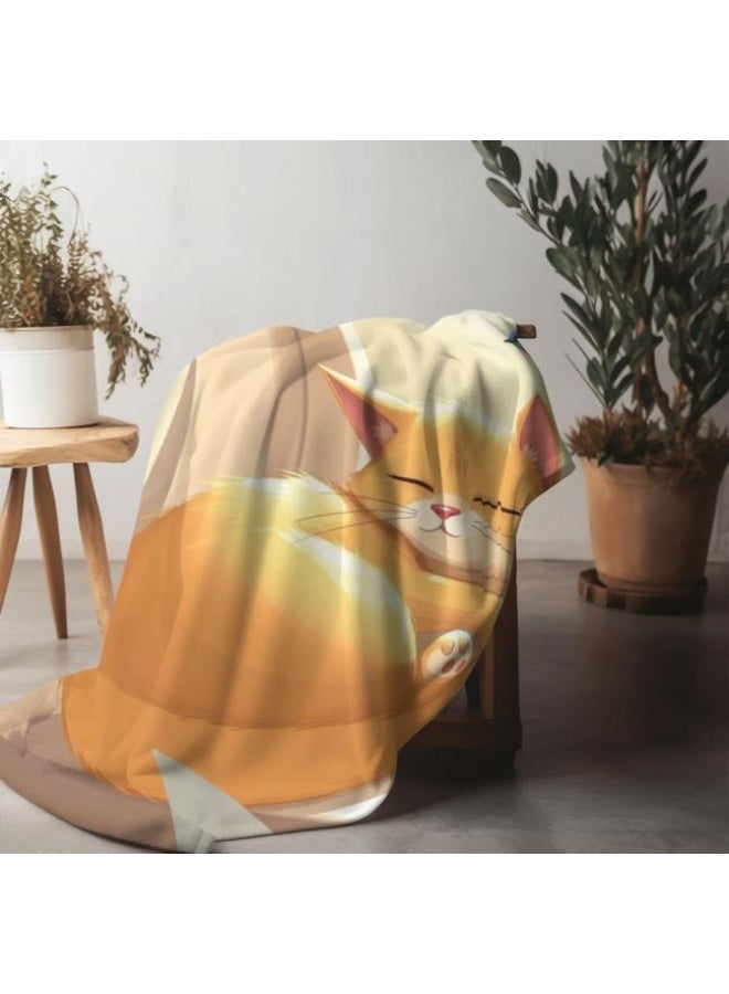 general Children's or student cartoon flannel thin blanket (warm and comfortable, suitable for sleep, games) 100cm*150cm - 294 - Image 1