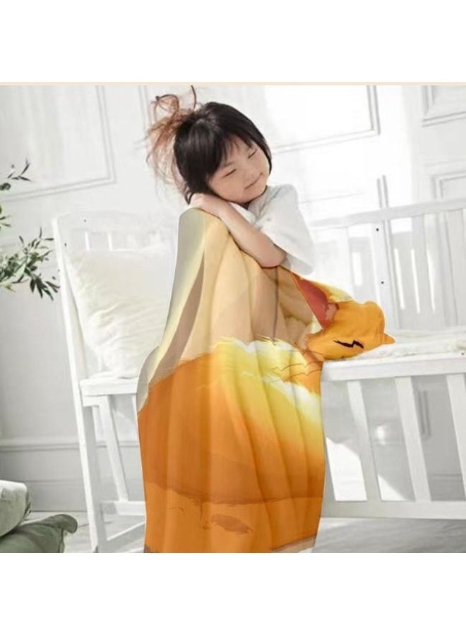 general Children's or student cartoon flannel thin blanket (warm and comfortable, suitable for sleep, games) 100cm*150cm - 294 - Image 3