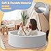 HARBOLLE Baby Ball Pit 472 Soft Round Memory Foam Ball Pits NOT Included Balls Indoor Outdoor Playpen for Babies Toddlers Kids Great Gift for Girls Boys Gray - Image 4