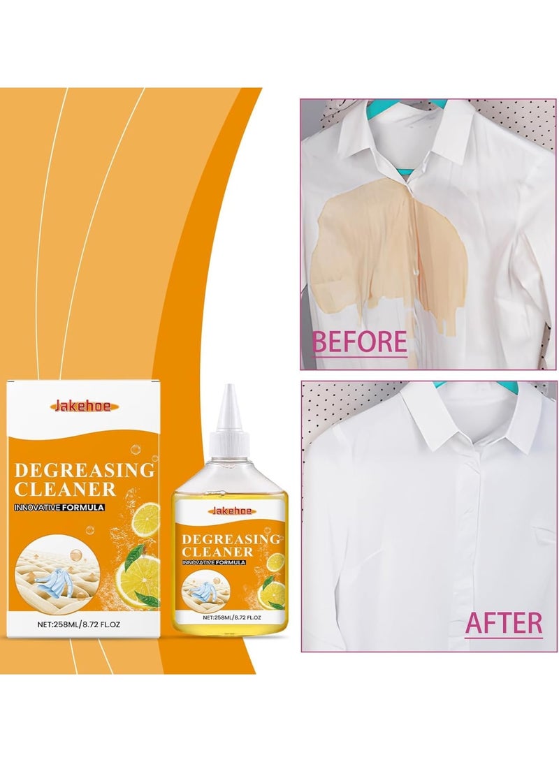 SYOSI Degreasing Cleaner, Citrus Formula Stain Remover, Laundry Spot Cleaner for Tough Stains and Grease, Compact and Easy-to-Use Squeeze Bottle, Long-Lasting Effectiveness for Fabrics, Clothes (8.72 OZ) - Image 3