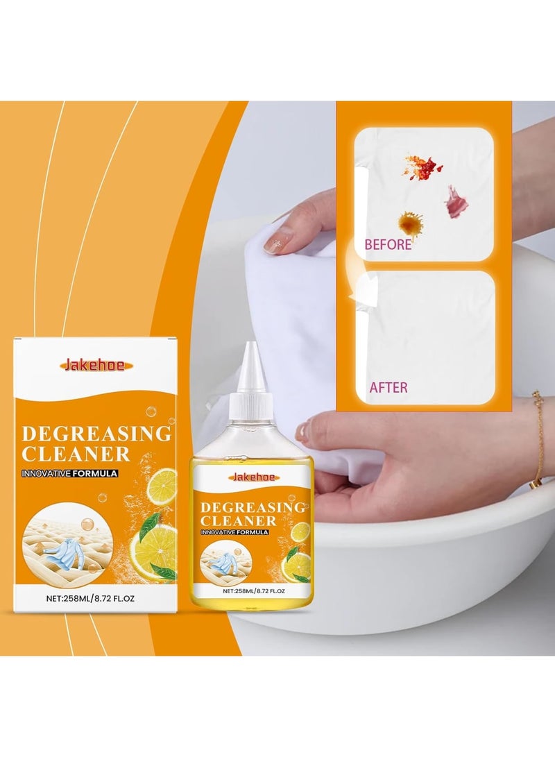 SYOSI Degreasing Cleaner, Citrus Formula Stain Remover, Laundry Spot Cleaner for Tough Stains and Grease, Compact and Easy-to-Use Squeeze Bottle, Long-Lasting Effectiveness for Fabrics, Clothes (8.72 OZ) - Image 4