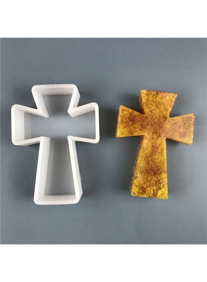 Car Freshie Silicone Mold Resin Casting Mold for Aroma Beads Soap Candle Clay Craft Decoration (Cross)