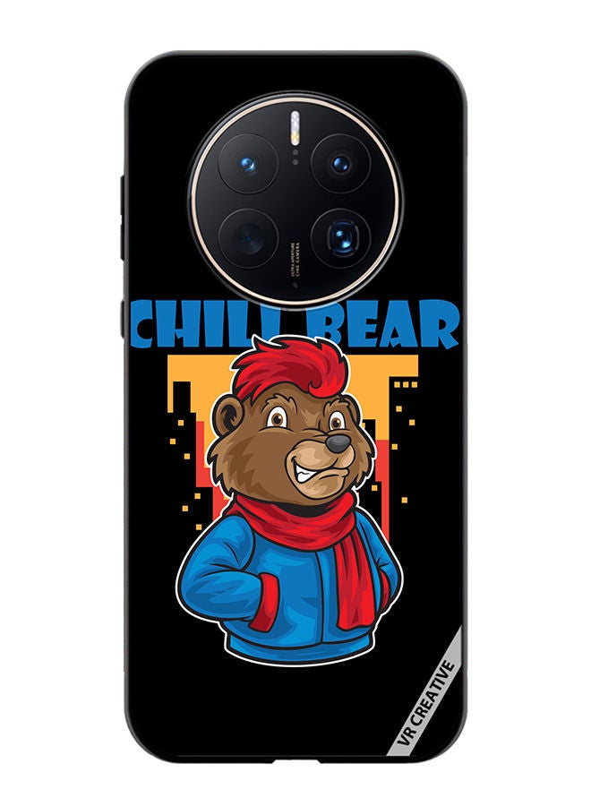 VR CREATIVE Protective Case Cover For Huawei Mate 50 Pro Chill Bear Design Multicolour - Image 1