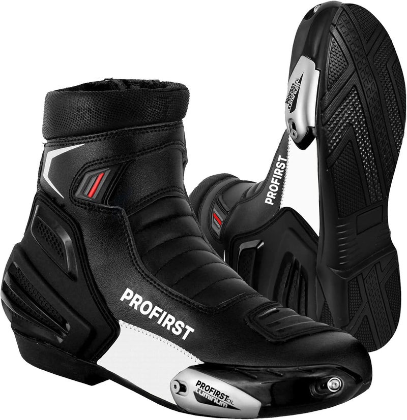 PROFIRST Waterproof Motorbike Boots - Armoured Short Ankle Shoes for Racing and Touring - Image 1