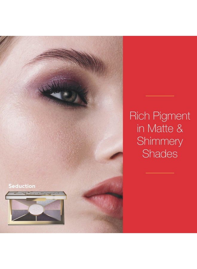 Mirabella لوحة ظلال العيون Eye Love You بتأثير لامع محايد - لوحة مكياج مع مساحيق مضغوطة عالية الصبغة، ظلال عيون غير لامعة وكريمية بظلال باردة - إغواء - Image 2