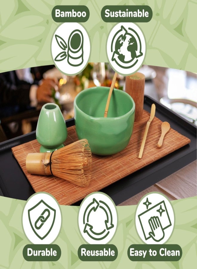 BambooMN Matchstick Placemats - 18" x 13" - Skinny Brown - 4 Mats - Image 3