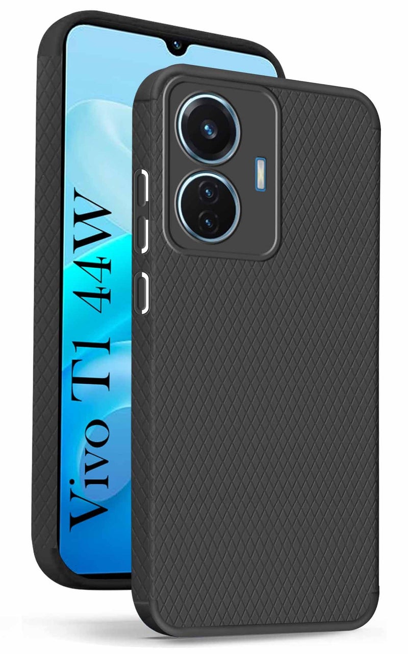 Jkobi Back Cover Case for Vivo T1 44W (Liquid Silicone | Side Grip | Camera Protection) - Image 1