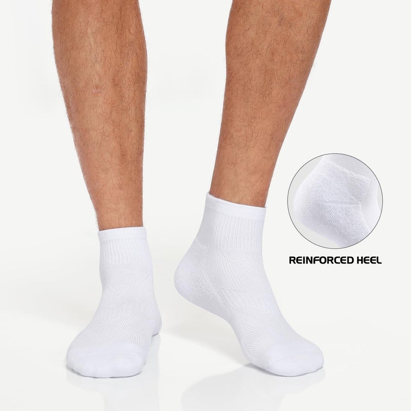 Lapulas 6 Pack Men's Ankle Socks Cotton Cushioned Athletic Running Socks for Women - Image 3