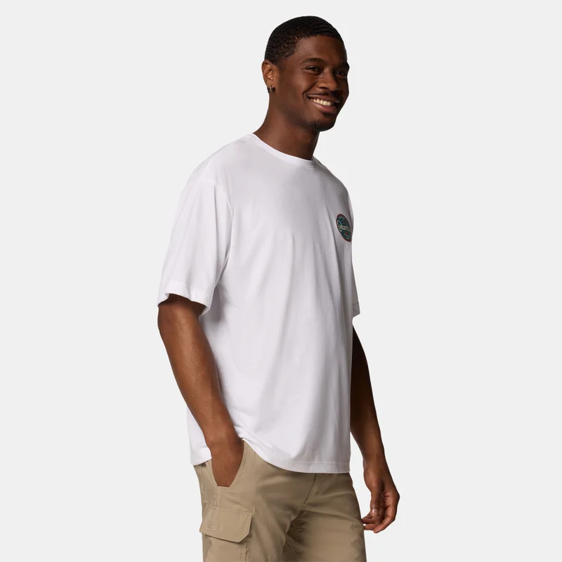 Columbia White Men's Cedar Trail Graphic T-Shirt for Men | Best Price UAE