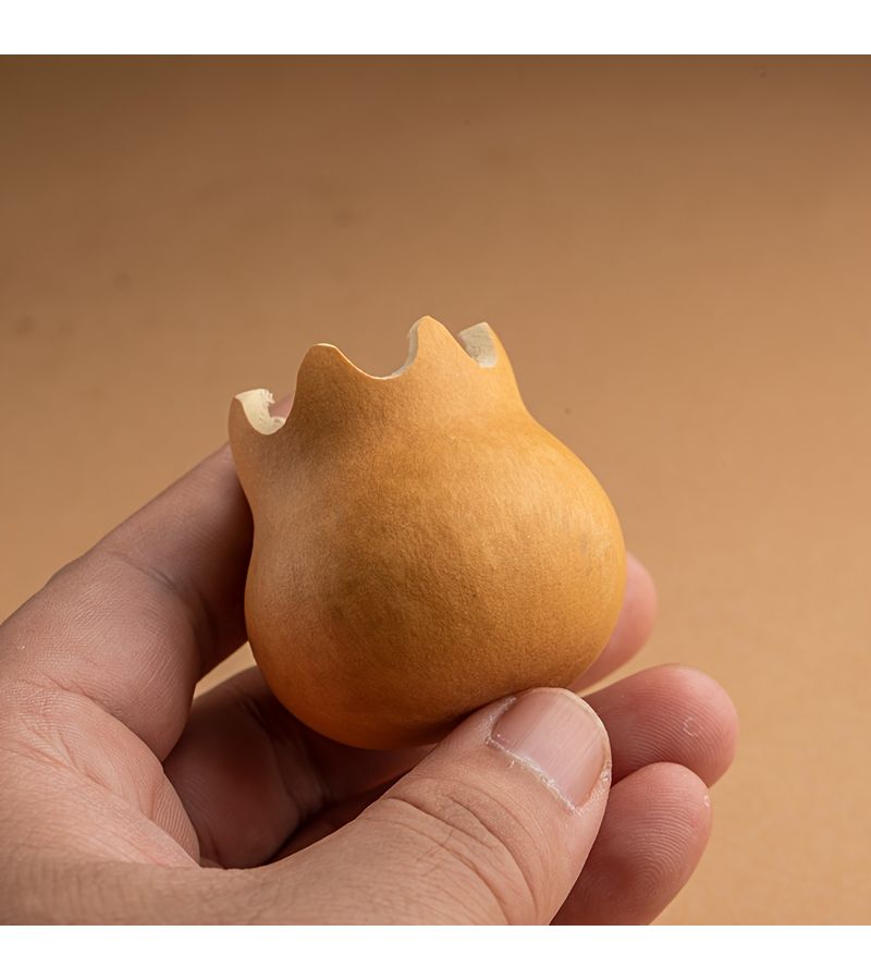 Natural Handmade Five Sided Gourd Car Hanging Ornament - Image 4