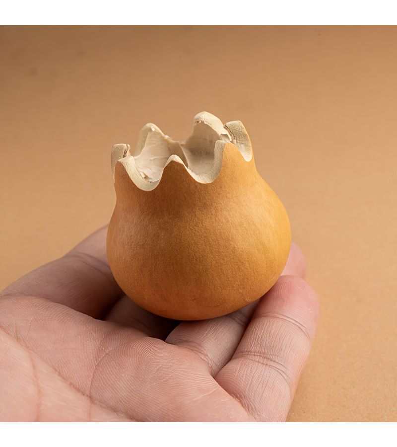 Natural Handmade Five Sided Gourd Car Hanging Ornament - Image 1