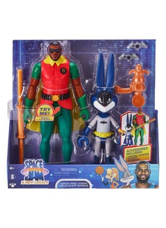 Oonies Moose Toys Space Jam: A New Legacy Dynamic Duo 12" Lebron James (Robin) & 9" Bugs Bunny (Batman) Multicolor (14647)  - Image 3
