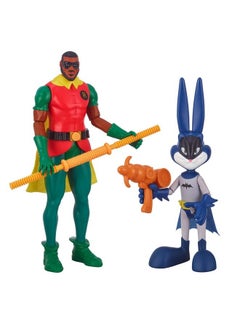 Oonies Moose Toys Space Jam: A New Legacy Dynamic Duo 12" Lebron James (Robin) & 9" Bugs Bunny (Batman) Multicolor (14647)  - Image 1