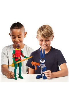 Oonies Moose Toys Space Jam: A New Legacy Dynamic Duo 12" Lebron James (Robin) & 9" Bugs Bunny (Batman) Multicolor (14647)  - Image 4